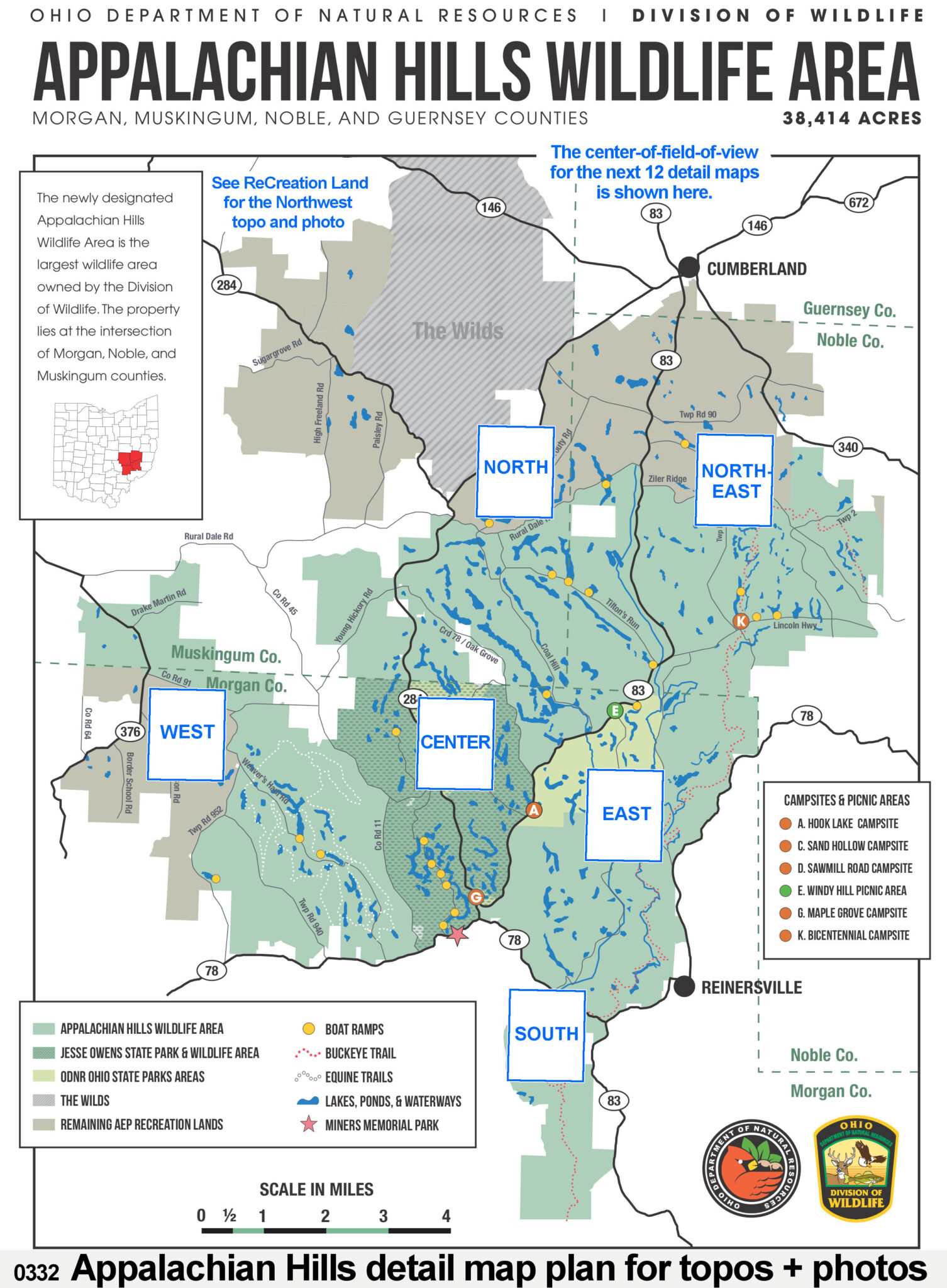 q Appalachian Hills – Ohio Hunting Maps – 1400+ page Map Guide to