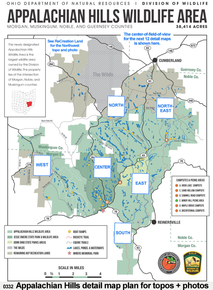 q Appalachian Hills Ohio Hunting Maps 1290+ page Map Guide to
