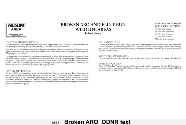 q Broken ARO – Ohio Hunting Maps – 1400+ page Map Guide to Public Lands