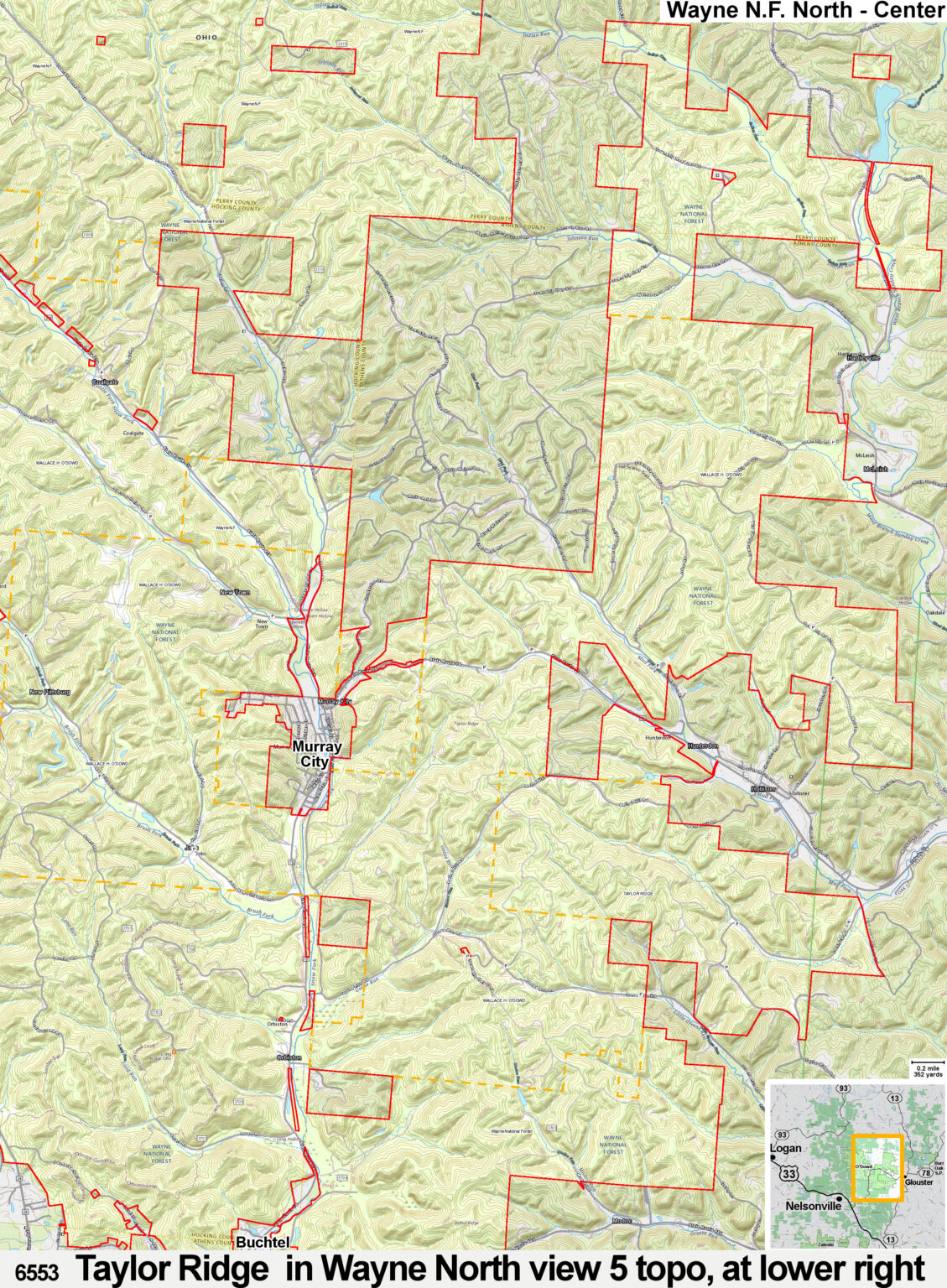 q Taylor Ridge – Ohio Hunting Maps – 1400+ page Map Guide to Public Lands