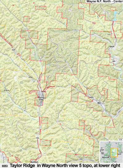 Ohio Ridge Riders Trail Map q Taylor Ridge – Ohio Hunting Maps – 1400+ page Map Guide to Public Lands